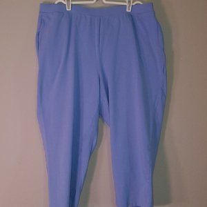 Light Blue Catherines Suprema Collection Capri Pants